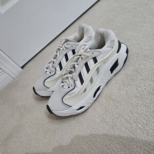 Adidas White/Black Ozweego Shoes